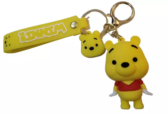 Portachiavi Whinnie the pooh cartone animato portachiavi gomma ciondolo XL