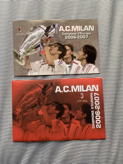 FOLDER BOLAFFI MILAN CAMPIONE D'EUROPA 2006-2007 rarissima