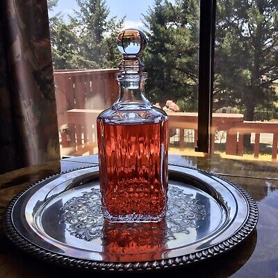 Liquor Decanter with Stopper Clear Glass