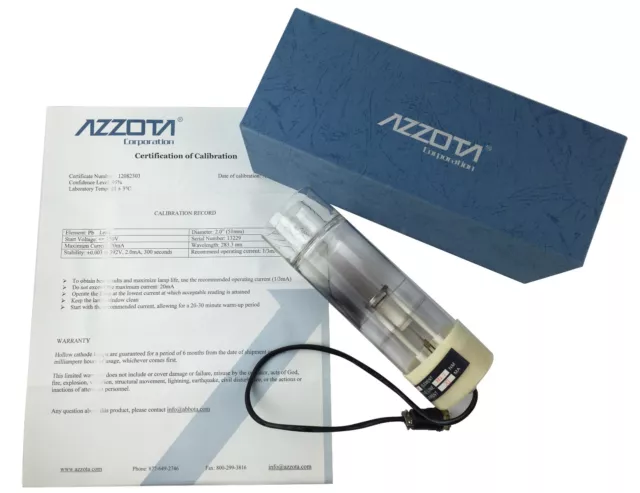 Azzota® 2" Hollow Cathode Lamp, Antimony (Sb)