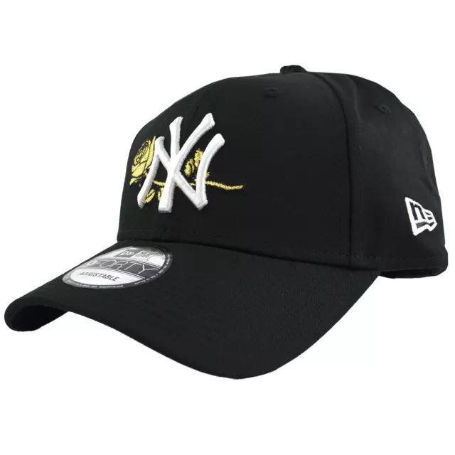 New Era 9Forty Floral Cotton Cap New York Yankees black