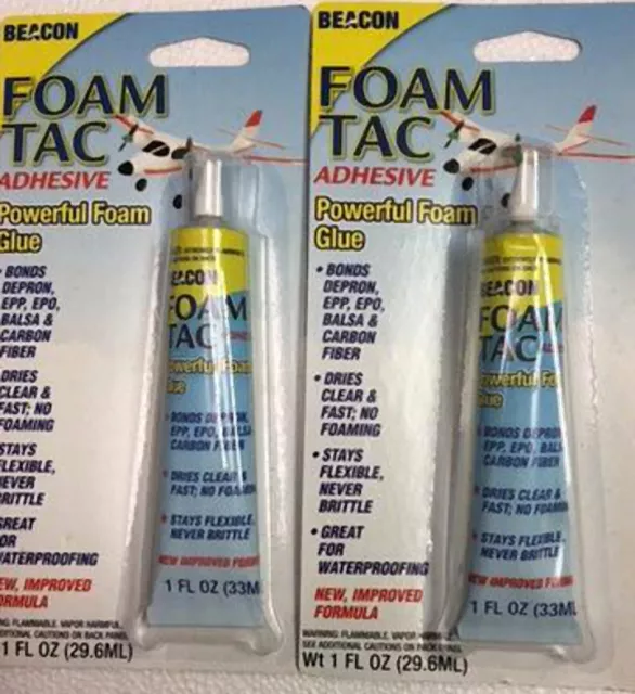 BEACON Foam & Posterboard Adhesive 1.75oz bottle FoamSafe-dries clear &  flexible
