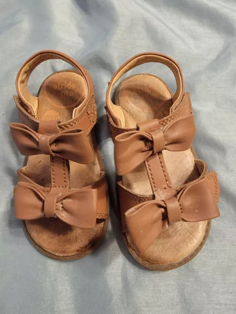 Stride Rite Toddler Girls Tan/Brown Sandals Size 8M