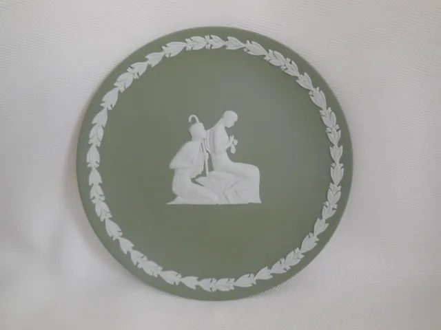 Wedgwood Sage Green Jasperware 6.5 inch Plate