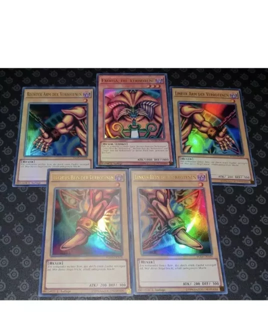 Yu-Gi-Oh! -->  EXODIA KOMPLETT SET   <-- ALLE 5 TEILE  !!!! - 1. Auflage ULTRA