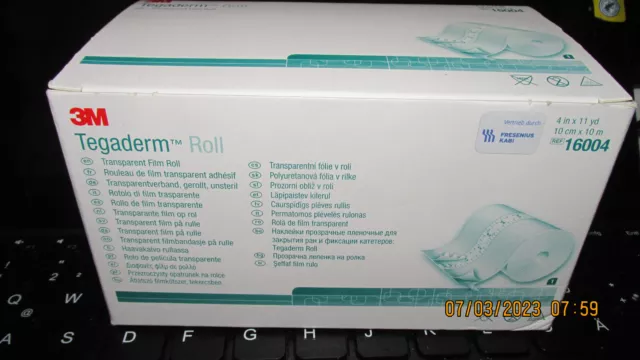 Rollo 3M TEGADERM, 10 cm x10 m, lámina de tatuaje, 16004
