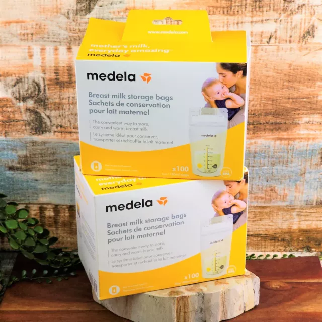 Medela Breast Milk Storage Bags 200 Total 6oz Ready To Use Store Carry Warm Milk