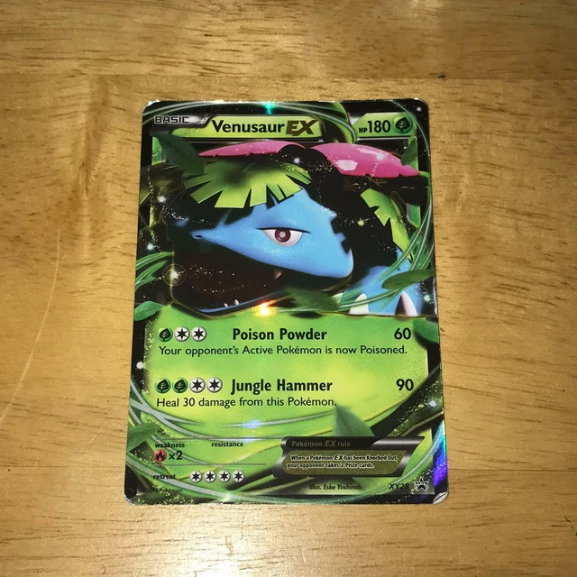 Venusaur EX ~ XY28 ~ Half Art ~ BLACK STAR PROMO ~ LIGHT PLAY ~ Pokemon Card