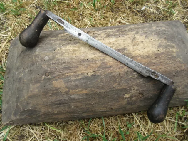 Vtg Old Antique German Woodworking Carpentry Spoke Shave Draw Knife Blade Tool