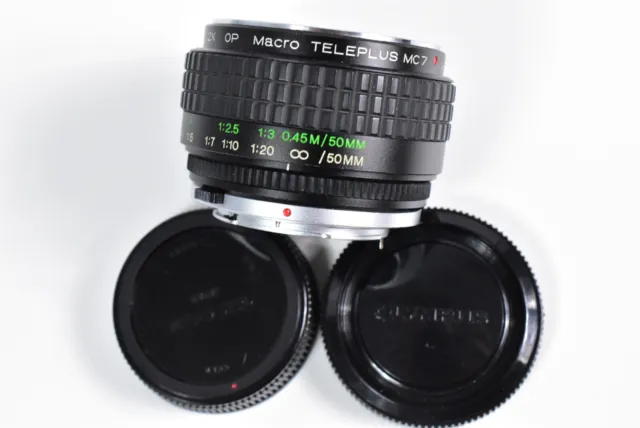 Superb Kenko Olympus OM fit Teleplus MC7 2 X OP Macro Converter for 50mm Lens