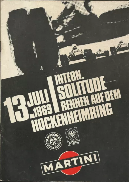 Int. Solitude Rennen 1969 Hockenheimring Programmheft