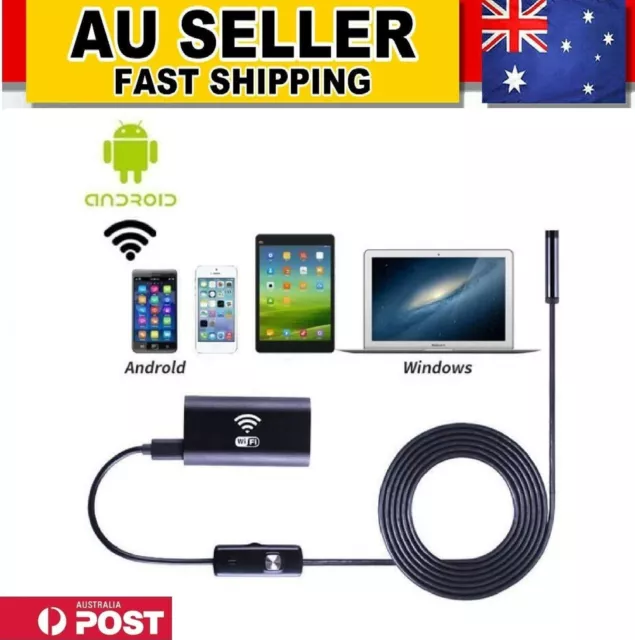 Endoscope USB Inspection Camera Waterproof WiFi Borescope For Android PC Tablet