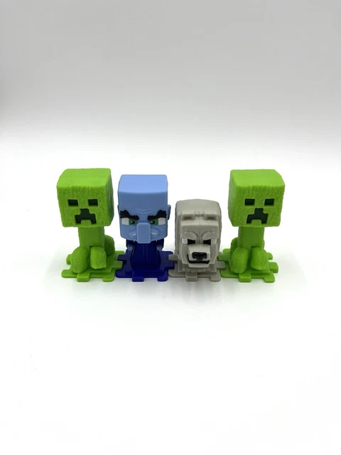 MCDONALD’S A MINECRAFT Movie Kids Happy Meal 2025 4 Toy Wolf 2 Creeper ...