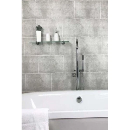 Hormigón Gris Cutline 250mm X 2700 X8mm Grosor| PANELES DE DUCHA