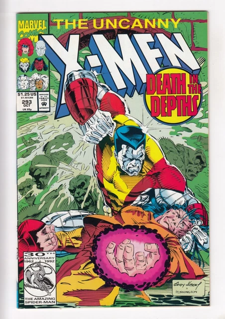 UNCANNY X-MEN #293 (1992-10) Vol 1 MARVEL Byrne Colossus Mikhail Rasputin HIGH
