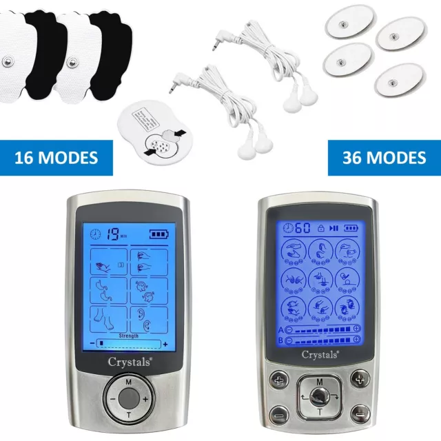 16/36 MODES Tens Machine Digital Therapy Full Massager Pain Relief Acupuncture