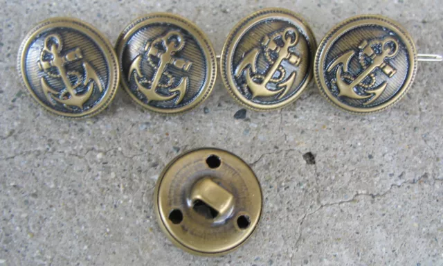 SET á 10 Stück Anker Knöpfe Button Anchor Segeln Marine Seefahrt