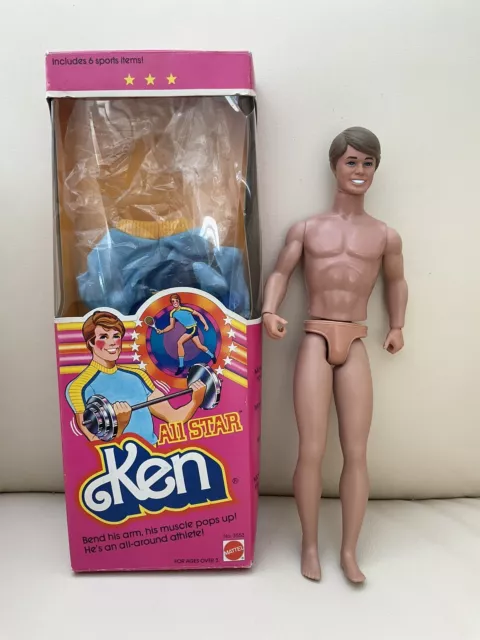Barbie All Star Ken Doll With Flexible Arm Muscles #3553 Mattel 1981