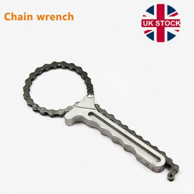Chain Wrench Car Engine Chain Grip Heavy Duty Oil Filter Removal Tool Brand New