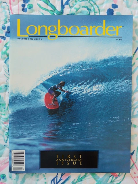 LONGBOARDER Surfing Magazine FIRST ANNIVERSARY Issue VOLUME 1 Number 4 + STICKER