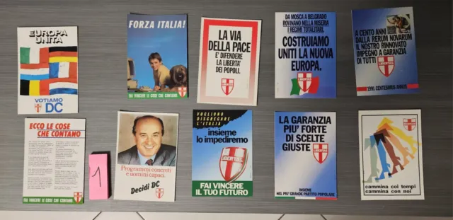 Cartoline Dc Democrazia Cristiana Libertas Politica Europa Italia 10 Cartoline