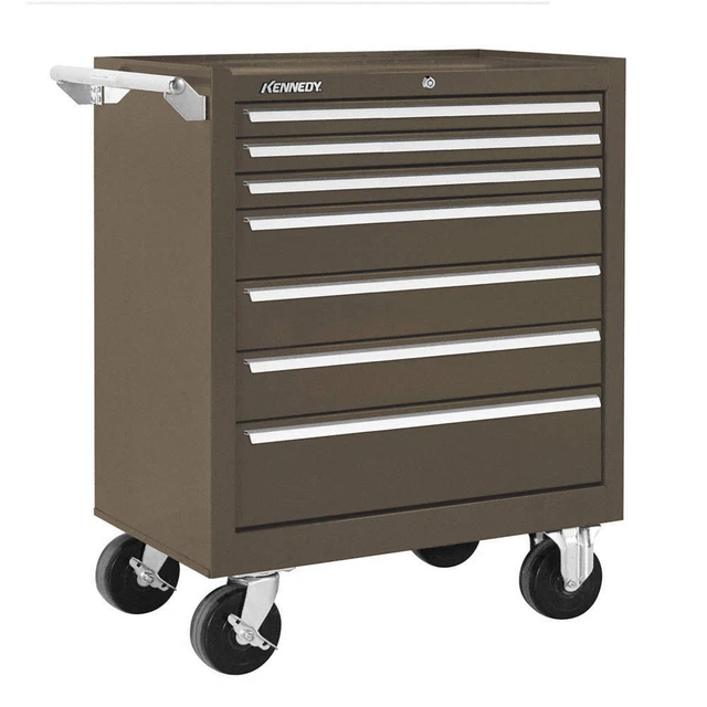 KENNEDY 297XB Rolling Tool Cabinet, Brown,Heavy Duty