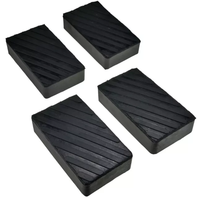 4x almohadilla de goma jack 200x113x42mm bloques de goma bloque de goma...