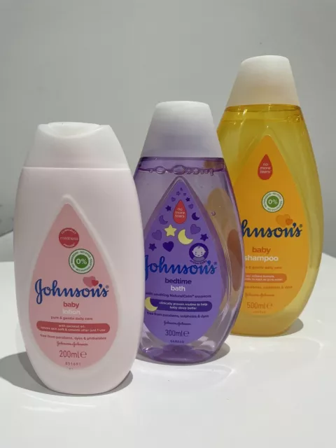 New Bundle Johnsons Baby Bath Time Shampoo Baby Lotion Bedtime