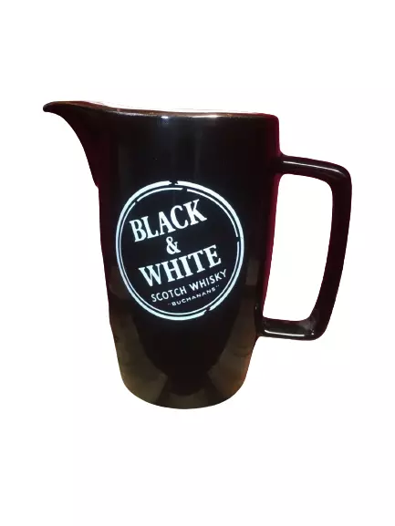 Scotch Whisky Buchanans Black & White 16 Cm Vintage Jug Made In England