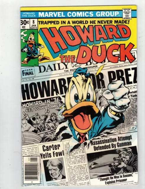 Howard The Duck #8   1977 Marvel  Gene Colan Art  Vf/Nm