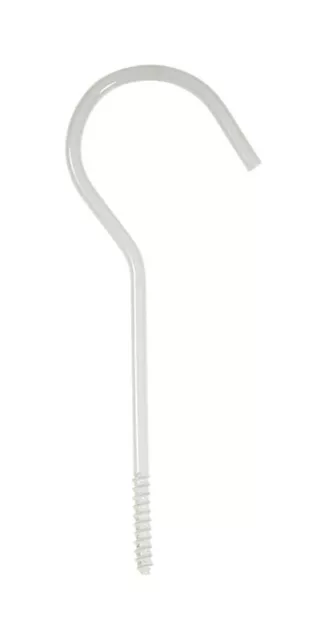 Panacea  White  Steel  Sturdy  Ceiling  Plant Hook  6 in. H x 2 in. W