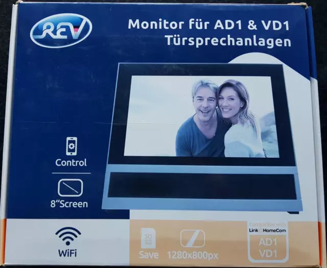 REV Ritter WiFi Monitor Türsprechanlagen 8“ Touch-Display Bildschirmüberwachung