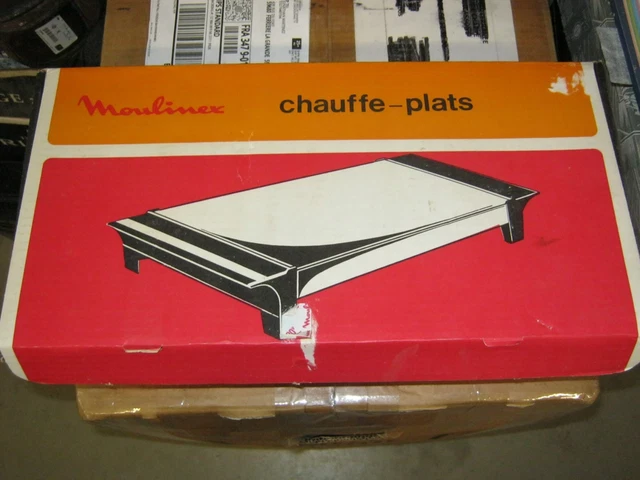 CHAUFFE PLAT ÉLECTRIQUE à accumulation, vintage orange EUR 25,00 - FR