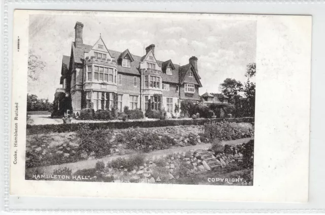 Hambleton Hall Oakham Rutland Cooke Sanbride Early 1900's Old Postcard Unposted