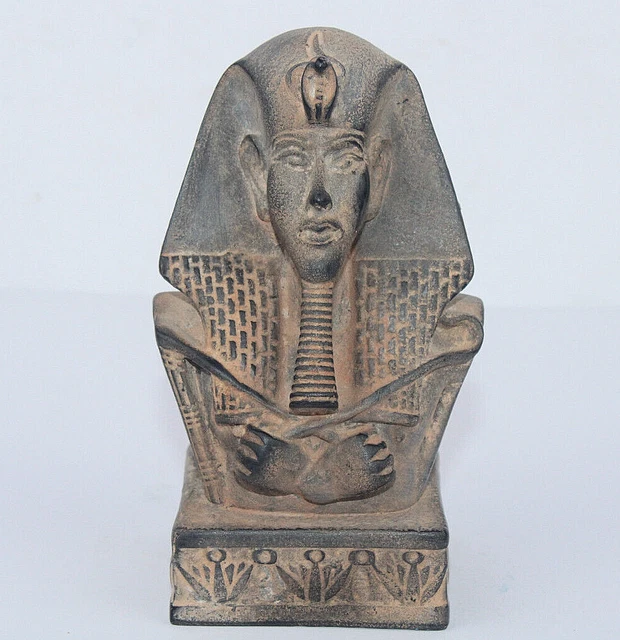 RARO ANTIGUO EGIPCIO FARAÓNICO ANTIGUO Akhnaton Akhenaton Cabeza Estatua EGYCOM