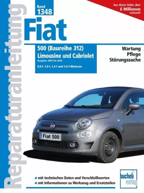 REPARATURANLEITUNG FIAT 500 312 Reparatur/BUCH Jetzt helfe ich mir selbst