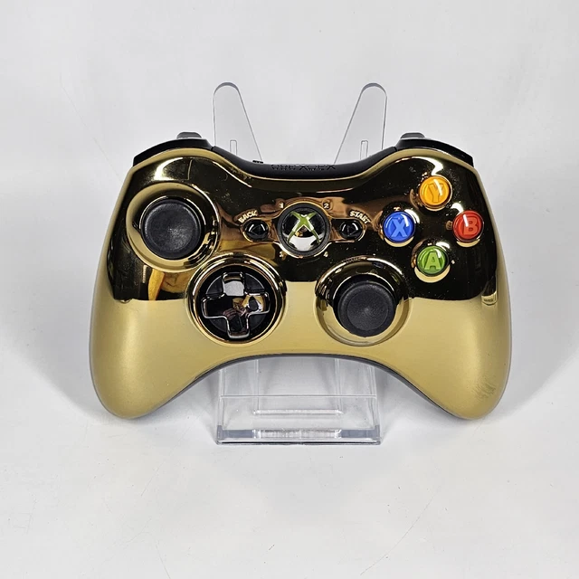 Microsoft Xbox 360 Limited Edition Chrome Gold Wireless Controller OEM, TESTED! Microsoft Xbox 360 Limited Edition Chrome Gold Wireless Controller OEM, TESTED!