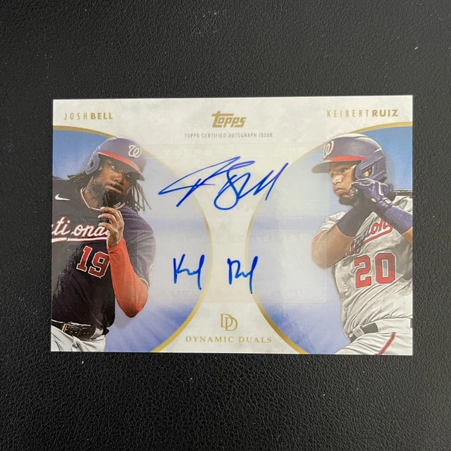 2022 TOPPS DYNAMIC Duals Josh Bell Keibert Ruiz Dual Autograph