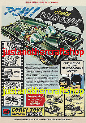 Corgi Corgi Toys 497 Man From Uncle  A3 Size Poster Advert Shop Sign Leaflet from 1966 