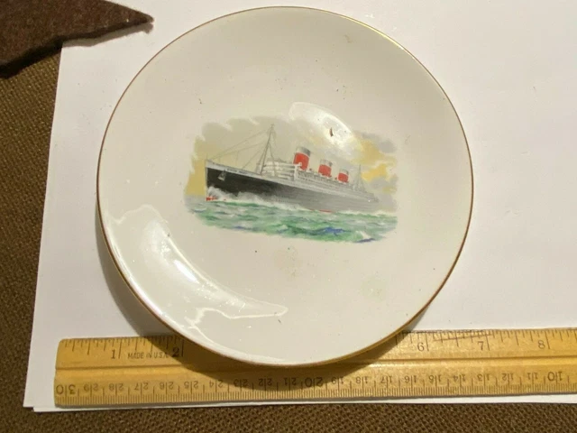 Vintage Souvenir Crown Staffordshire Fine Bone China Plate - Queen Mary England