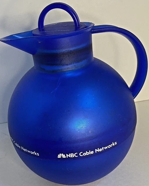 Alfi Danish Design Ole Palsby Thermal Carafe NBC Cable Networks Peacock Blue