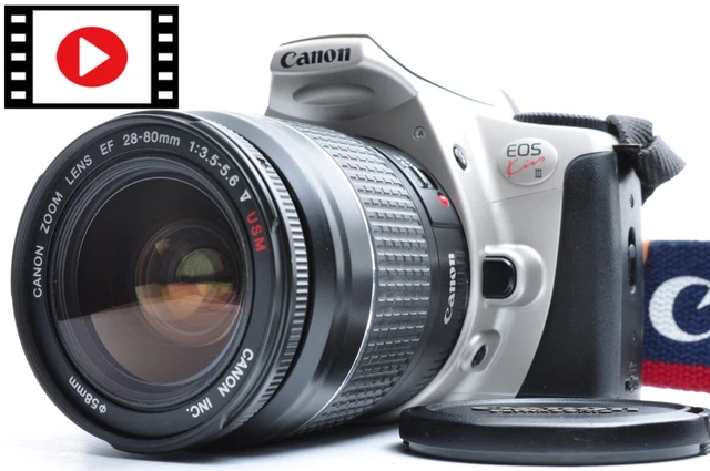 CANON EOS KISS III DSLR Camera + EF 28-80mm Lens, Used