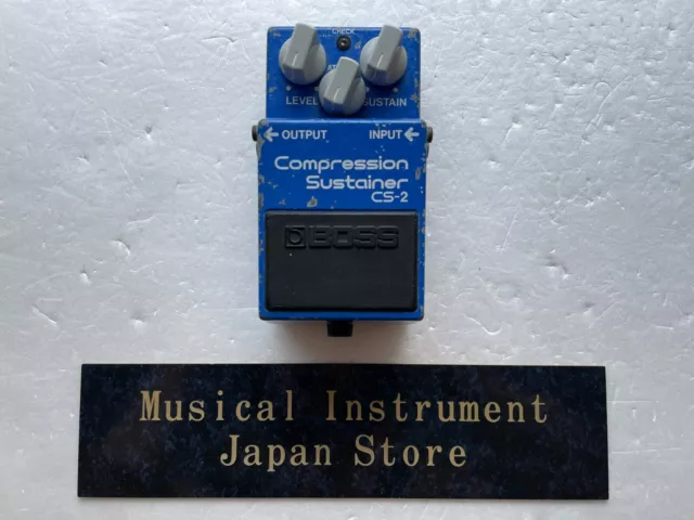 Boss CS-2 Compression Sustainer Guitar Effect Pedal Made in Japan Used