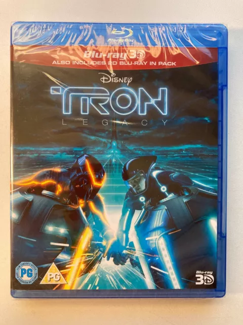Tron Legacy (3D + 2D Blu-ray, 2 Discs, Disney, Region Free) *NEW/SEALED*
