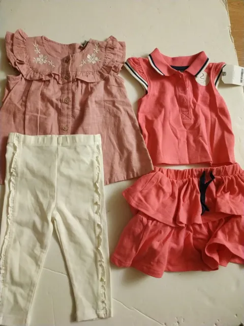 Baby Girl Clothing Bundle Job Lot - x 13 Items Age -3/6/9/12 -18 Months