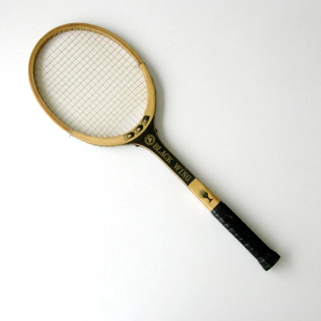 Raquette de tennis Snauwaert Brian Gottfried Flex vintage en bois fabriquée en Belgique - France
