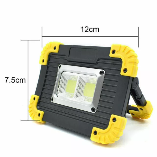 LED Flashlight COB Work Light USB Charging Floodlight Torch Camping Emergency UK 2