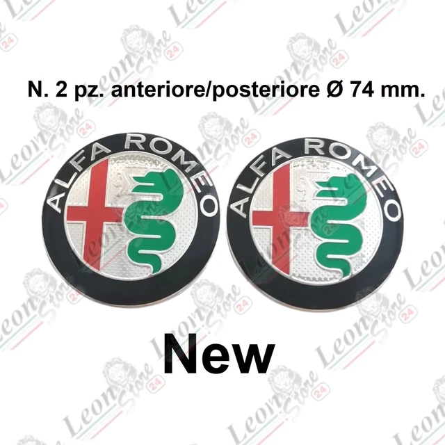 Stemma Anteriore Originale ALFA ROMEO 74mm - Fregio Per Giulietta, 159 E Brera - Foto 4