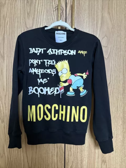 Moschino Couture Bart Simpson Pullover Sweater S