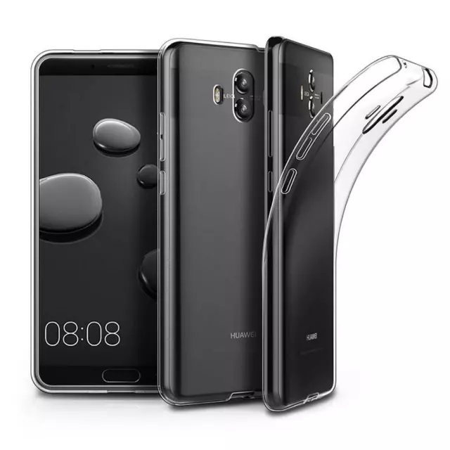 COVER TRASPARENTE per HUAWEI MATE 10 ALP-L09 ALP-L29 Custodia Slim Silicone TPU